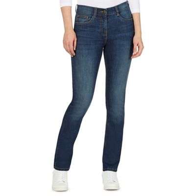 The Collection Petite Blue straight leg jeans